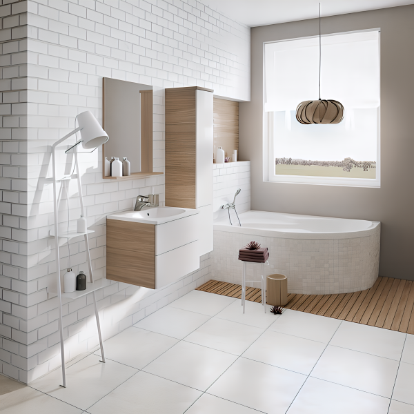 Ravak Шкаф боковой SB 350 ROSA II каппучино/белый