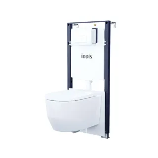 Комплект унитаз с инсталляцией IDDIS Бэйсик (Basic) BASAI03i73 клавиша смыва белая