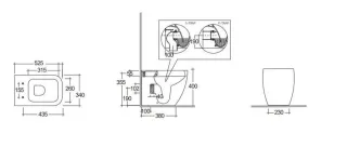 Напольный унитаз Kludi Resa C 28WCB0443 безободковый белый