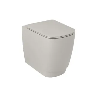 Приставной унитаз Kludi Resa S 27WCB03O2 безободковый серо-бежевый матовый