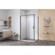 Душевой уголок Aquanet Pleasure Evo AE65-110x100-BT 346124 110x100 см профиль чёрный матовый стекло прозрачное