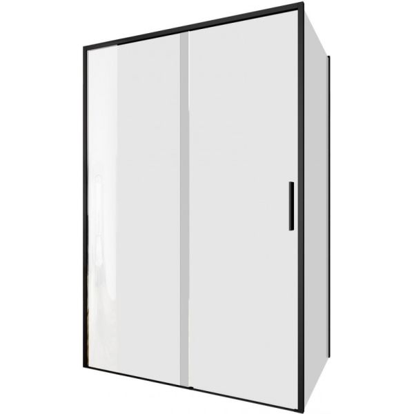 Душевой уголок Aquanet Pleasure Evo AE65-130x100-BT 346126 130x100 см профиль чёрный матовый стекло прозрачное