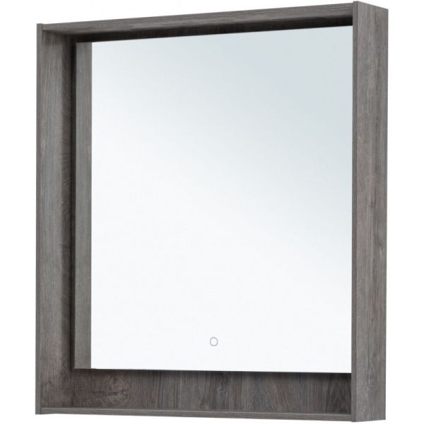 Зеркало с подсветкой Aquanet Милан 336395 80 см дуб рошелье