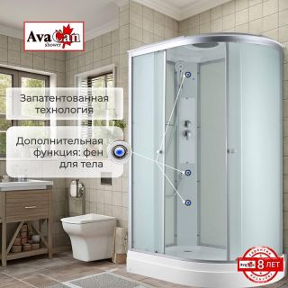 Душевая кабина Avacan C2012L 120x80 см хром
