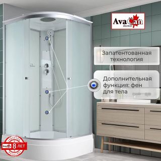 Душевая кабина Avacan C3010 100x100 см хром