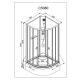 Душевая кабина Avacan C5080N 80x80 см хром