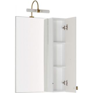 Зеркальный шкаф Aquanet Честер 186399 85 см белый/патина золото