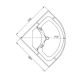 Душевая кабина Avacan L910GM+EL  100x100 см хром