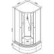 Душевая кабина Avacan L910NGM 100x100 см хром
