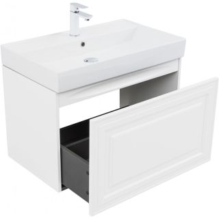 Тумба под раковину Aquanet Агата 345481 75 см белый сатин