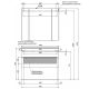 Тумба под раковину Aquanet Алвита 240112 100 см серый антрацит