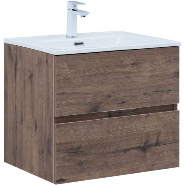 Тумба под раковину Aquanet Алвита New 334184 60 см дуб веллингтон табак