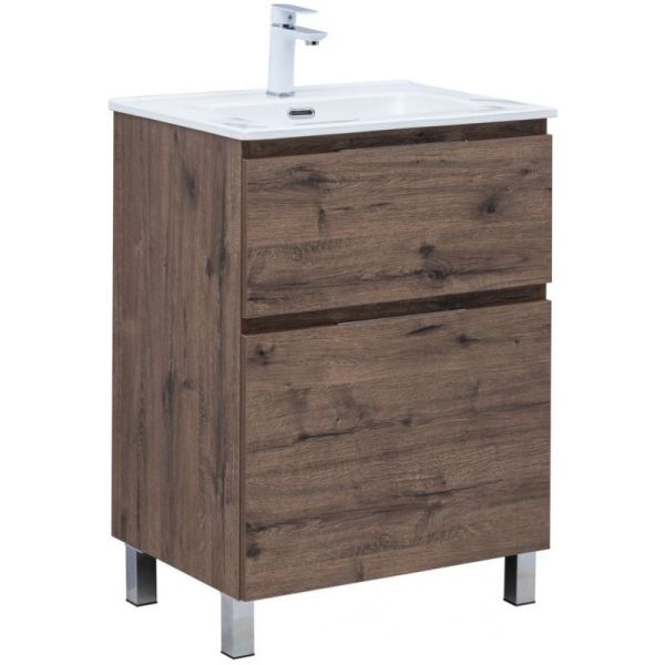 Тумба под раковину Aquanet Алвита New 344127 60 см дуб веллингтон табак