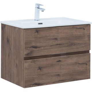 Тумба под раковину Aquanet Алвита New 334185 70 см дуб веллингтон табак