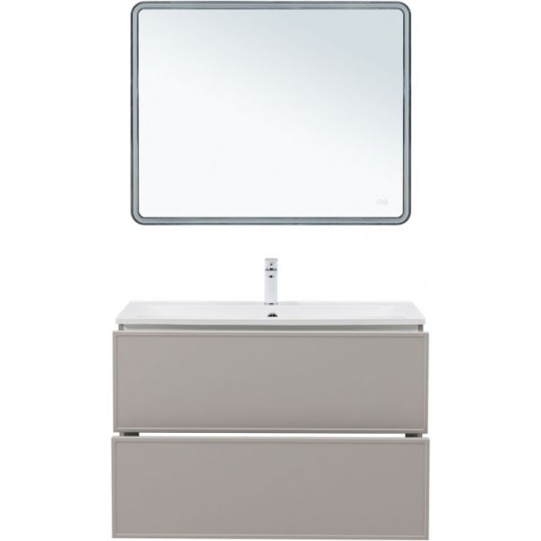 Тумба под раковину Aquanet Арт 343969 100 см бежевый