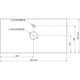 Столешница Aquanet Nova Lite 257614 90 см серый