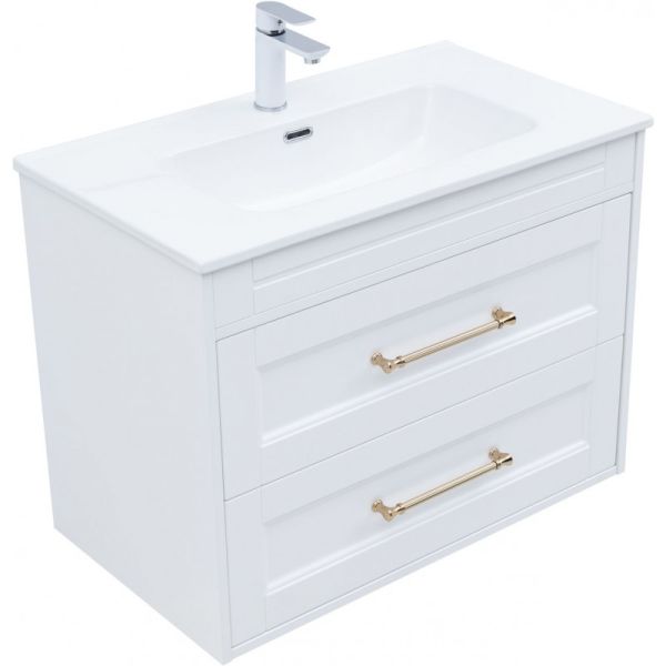 Тумба под раковину Aquanet Бостон New 347182 80 см белый сатин