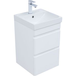 Тумба под раковину Aquanet Слим 346045 40 см белый сатин