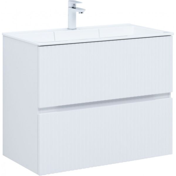 Тумба под раковину Aquanet Джейн 313286 80 см белый матовый