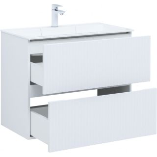 Тумба под раковину Aquanet Джейн 313286 80 см белый матовый