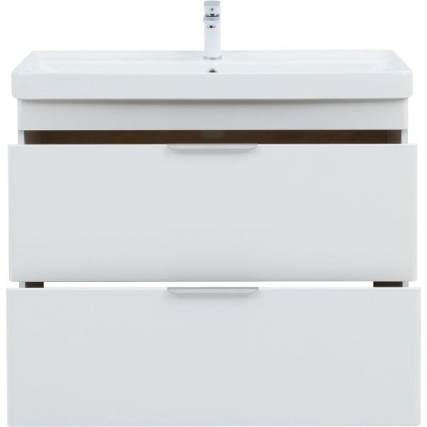 Тумба под раковину Aquanet Ирис New 339257 100 см белый глянец