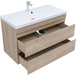Тумба под раковину Aquanet Нота New 334200 100 см дуб светлый