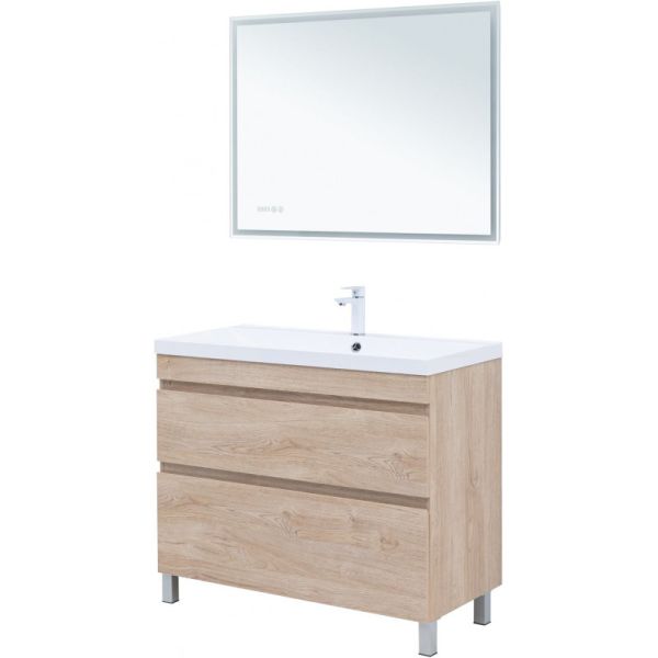 Тумба под раковину Aquanet Нота New 344149 100 см дуб светлый