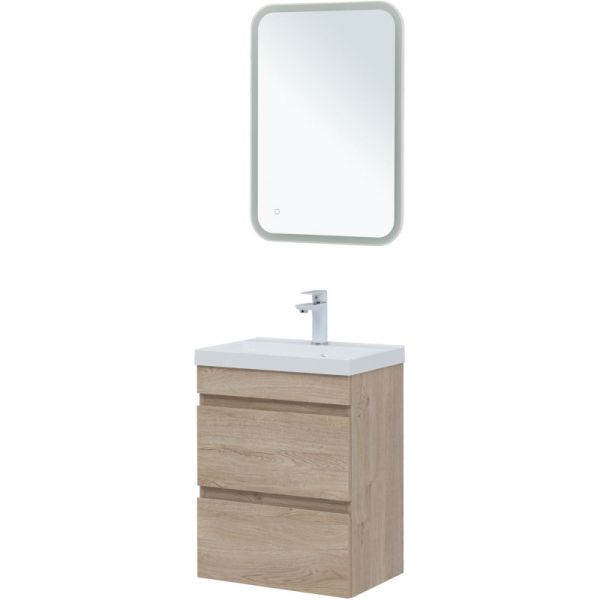 Тумба под раковину Aquanet Нота New 334196 50 см дуб светлый