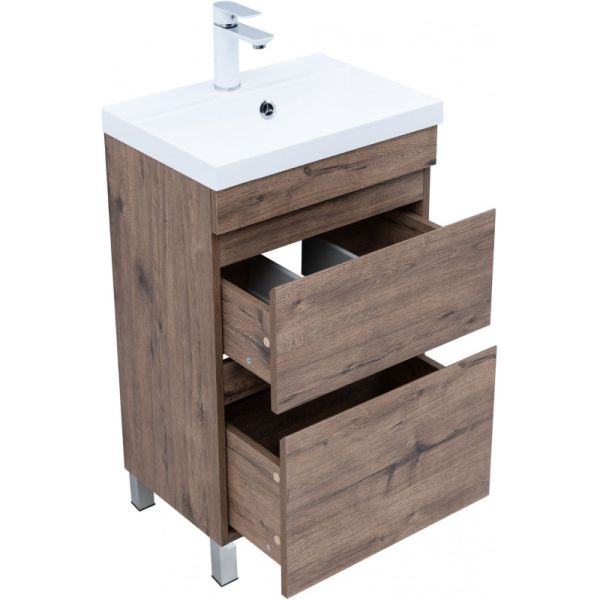 Тумба под раковину Aquanet Нота New 344136 50 см дуб веллингтон табак
