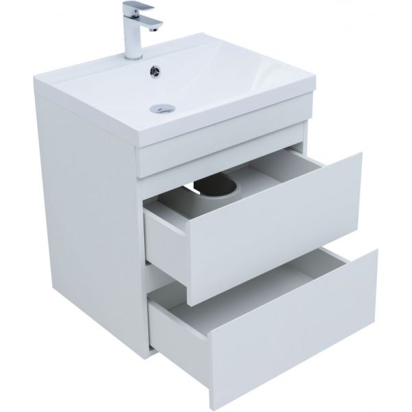 Тумба под раковину Aquanet Нота New 335417 60 см белый глянец