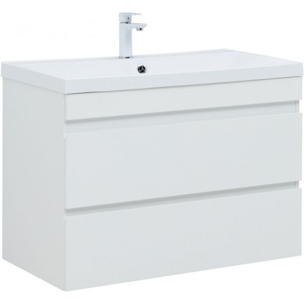Тумба под раковину Aquanet Нота New 335419 90 см белый глянец