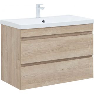 Тумба под раковину Aquanet Нота New 334199 90 см дуб светлый