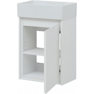 Тумба под раковину Aquanet Милан 339962 45 см белый  глянец