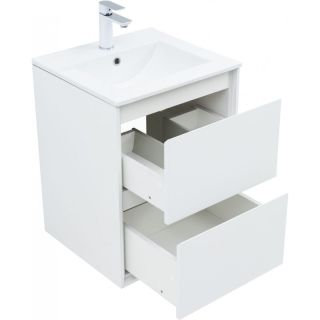 Тумба под раковину Aquanet Милан 336366 50 см белый глянец