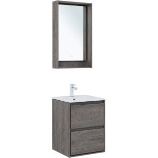 Тумба под раковину Aquanet Милан 336371 50 см дуб рошелье