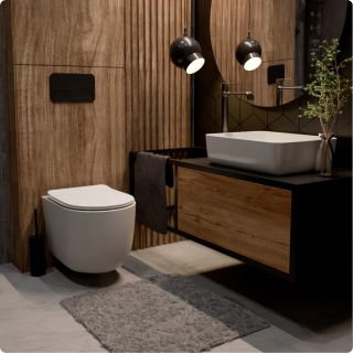 Смеситель для раковины AQUAme Asti AQM6414GM графит матовый