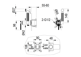 Гигиенический душ Boheme ETERNA GOLD 177-G