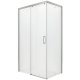 Душевой уголок Ceruttispa VITO110BF R 110x80 см профиль хром стекло прозрачное