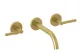 Смеситель для раковины Kludi Nova Fonte Puristic 20144N015 брашированное золото