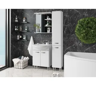 Тумба под раковину Onika 106149 Коралл 60 белая