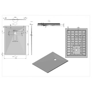 Душевой поддон Esbano ESP-FT129W  120×90 см белый