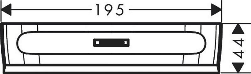 Скребок Hansgrohe WallStoris 27916670 черный