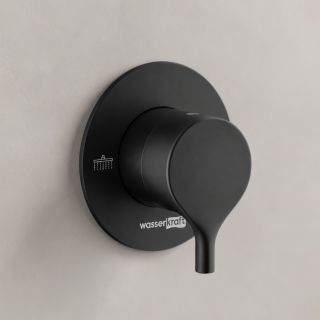 Переключатель на 2 выхода WasserKRAFT Rhein 99DVR2MB чёрный матовый