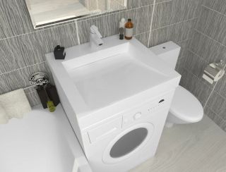 Раковина над стиральной машиной Stella Polar Берта SP-00001505 60см белый матовый Раковина над стиральной машиной Stella Polar Берта SP-00001505 60см белый матовый