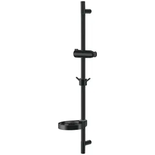 Душевая штанга с мыльницей Lemark LM8103BL 70 см чёрный матовый