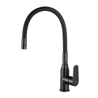 Смеситель для кухни Decoroom DR29 DR29024BL чёрный