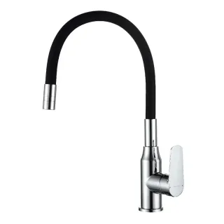 Смеситель для кухни Decoroom DR29 DR29024-Black хром/чёрный