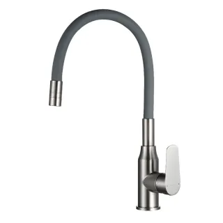 Смеситель для кухни Decoroom DR29 DR29024BN-Gray никель/серый