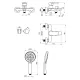Смеситель для ванны и душа Decoroom DR29 DR29036 хром