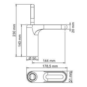 Wasserkraft Kammel 1803 Смеситель для раковины